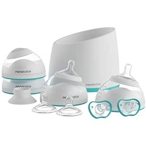 7 Nanobebe Bottles & warmer